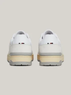 White Trainers|Sneakersy*Tommy Hilfiger Skórzane Buty Sportowe TH Monogram WHITE