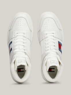 White Trainers|Sneakersy*Tommy Hilfiger Skórzane Buty Sportowe The Brooklyn Do Kostki ECRU