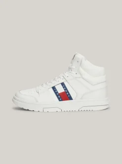 White Trainers|Sneakersy*Tommy Hilfiger Skórzane Buty Sportowe The Brooklyn Do Kostki ECRU