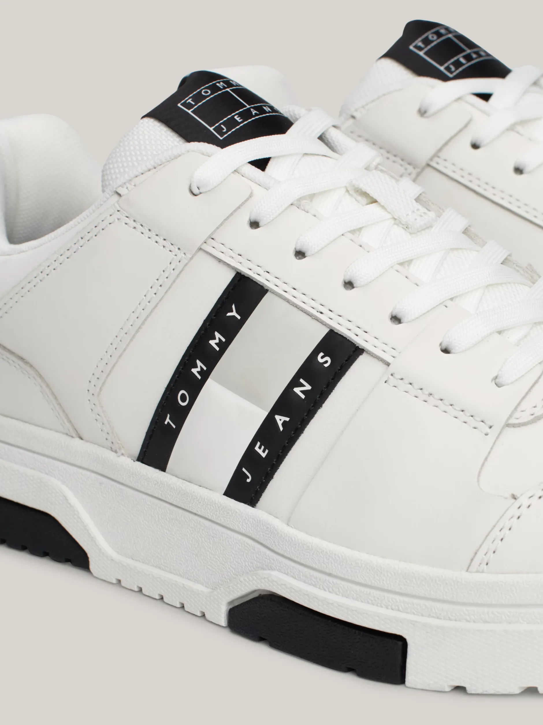 White Trainers|Sneakersy*Tommy Hilfiger Skórzane Buty Sportowe The Brooklyn BLACK