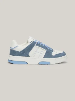 Sneakersy*Tommy Hilfiger Skórzane Buty Sportowe The Brooklyn WESTSIDE BLUE