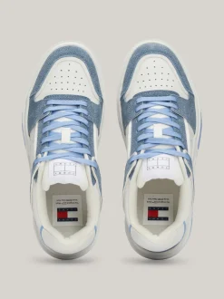 Sneakersy*Tommy Hilfiger Skórzane Buty Sportowe The Brooklyn WESTSIDE BLUE
