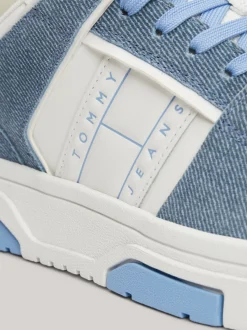 Sneakersy*Tommy Hilfiger Skórzane Buty Sportowe The Brooklyn WESTSIDE BLUE