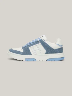 Sneakersy*Tommy Hilfiger Skórzane Buty Sportowe The Brooklyn WESTSIDE BLUE