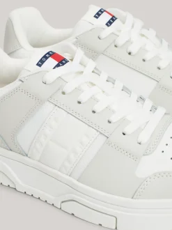 Sneakersy*Tommy Hilfiger Skórzane Buty Sportowe The Brooklyn STRATUS GREY