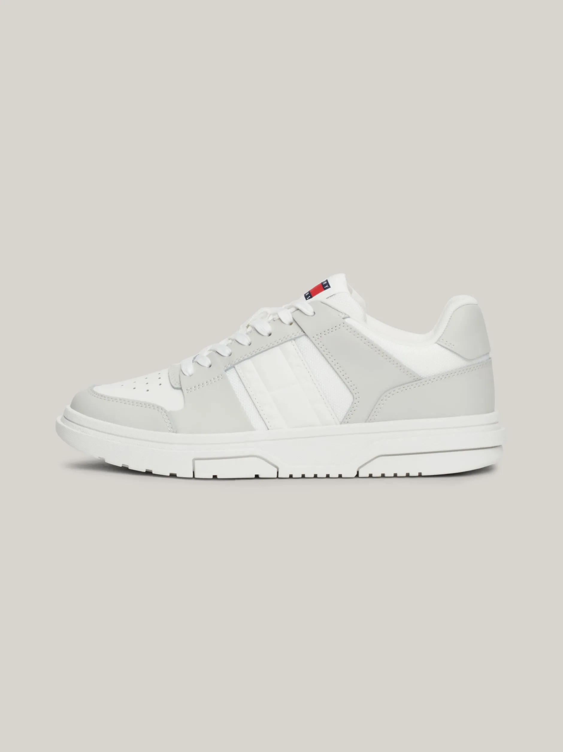 Sneakersy*Tommy Hilfiger Skórzane Buty Sportowe The Brooklyn STRATUS GREY