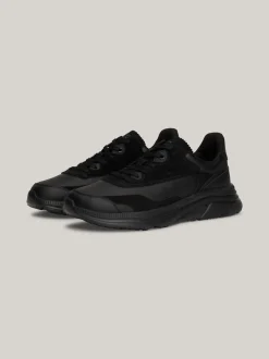 Sneakersy*Tommy Hilfiger Skórzane Buty Sportowe Typu Runner BLACK