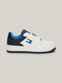 Sneakersy*Tommy Hilfiger Skórzane Buty Sportowe Z Blokami Kolorów DARK NIGHT NAVY