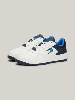 Sneakersy*Tommy Hilfiger Skórzane Buty Sportowe Z Blokami Kolorów DARK NIGHT NAVY