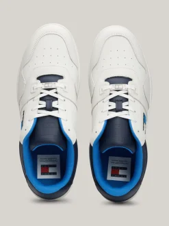 Sneakersy*Tommy Hilfiger Skórzane Buty Sportowe Z Blokami Kolorów DARK NIGHT NAVY