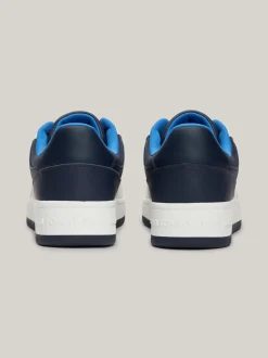 Sneakersy*Tommy Hilfiger Skórzane Buty Sportowe Z Blokami Kolorów DARK NIGHT NAVY