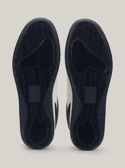Sneakersy*Tommy Hilfiger Skórzane Buty Sportowe Z Blokami Kolorów DARK NIGHT NAVY