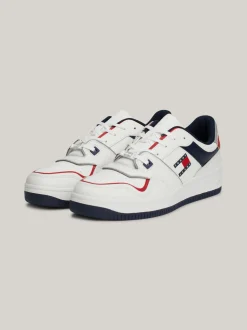 White Trainers|Sneakersy*Tommy Hilfiger Skórzane Buty Sportowe Z Blokami Kolorów SWEET CAYENNE