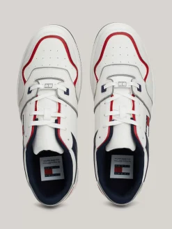 White Trainers|Sneakersy*Tommy Hilfiger Skórzane Buty Sportowe Z Blokami Kolorów SWEET CAYENNE