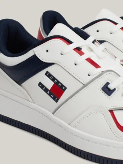 White Trainers|Sneakersy*Tommy Hilfiger Skórzane Buty Sportowe Z Blokami Kolorów SWEET CAYENNE
