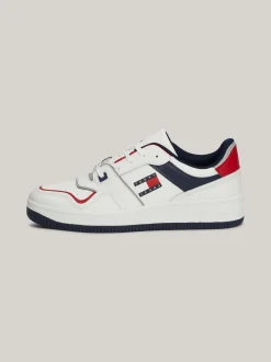 White Trainers|Sneakersy*Tommy Hilfiger Skórzane Buty Sportowe Z Blokami Kolorów SWEET CAYENNE
