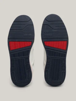 White Trainers|Sneakersy*Tommy Hilfiger Skórzane Buty Sportowe Z Blokami Kolorów RWB