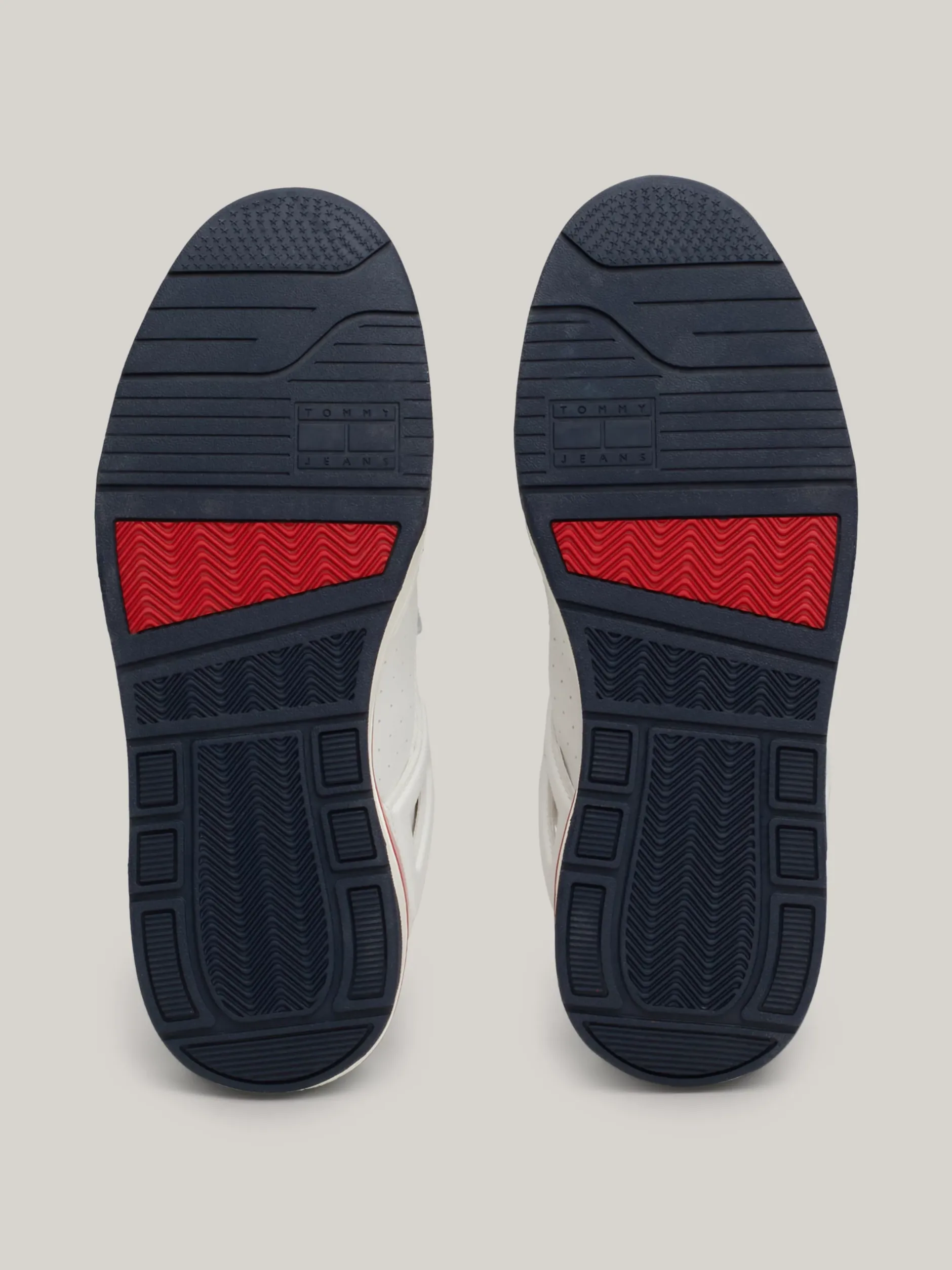 White Trainers|Sneakersy*Tommy Hilfiger Skórzane Buty Sportowe Z Blokami Kolorów RWB