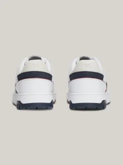 White Trainers|Sneakersy*Tommy Hilfiger Skórzane Buty Sportowe Z Blokami Kolorów WHITE