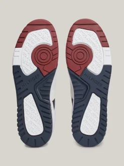 White Trainers|Sneakersy*Tommy Hilfiger Skórzane Buty Sportowe Z Blokami Kolorów WHITE