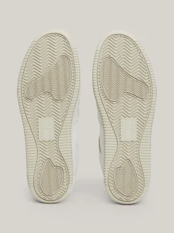 Sneakersy*Tommy Hilfiger Skórzane Buty Sportowe Z Ciepłą Wyściółką ECRU