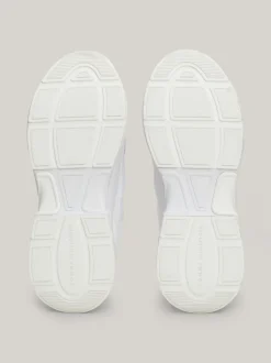 Sneakersy*Tommy Hilfiger Skórzane Buty Sportowe Z Grubą Podeszwą WHITE
