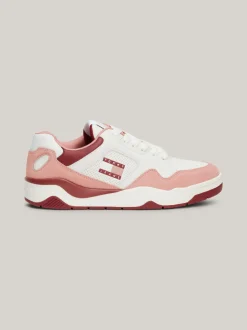 Sneakersy*Tommy Hilfiger Skórzane Buty Sportowe Z Kolorowymi Wstawkami CHALKY PINK