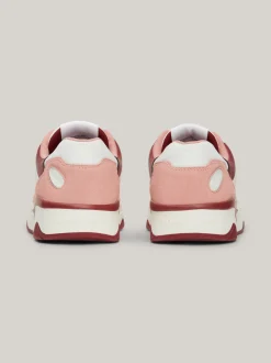 Sneakersy*Tommy Hilfiger Skórzane Buty Sportowe Z Kolorowymi Wstawkami CHALKY PINK