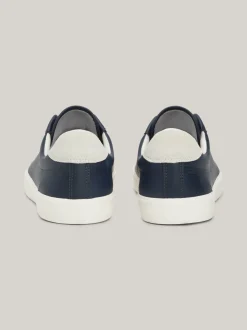 Sneakersy*Tommy Hilfiger Skórzane Buty Sportowe Z Logo DARK NIGHT NAVY