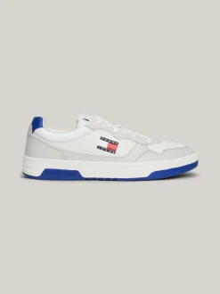 White Trainers|Sneakersy*Tommy Hilfiger Skórzane Buty Sportowe Z Logo STRATUS GREY