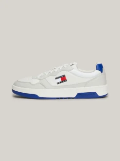 White Trainers|Sneakersy*Tommy Hilfiger Skórzane Buty Sportowe Z Logo STRATUS GREY
