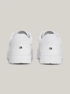 White Trainers|Sneakersy*Tommy Hilfiger Skórzane Buty Sportowe Z Logo Essential WHITE