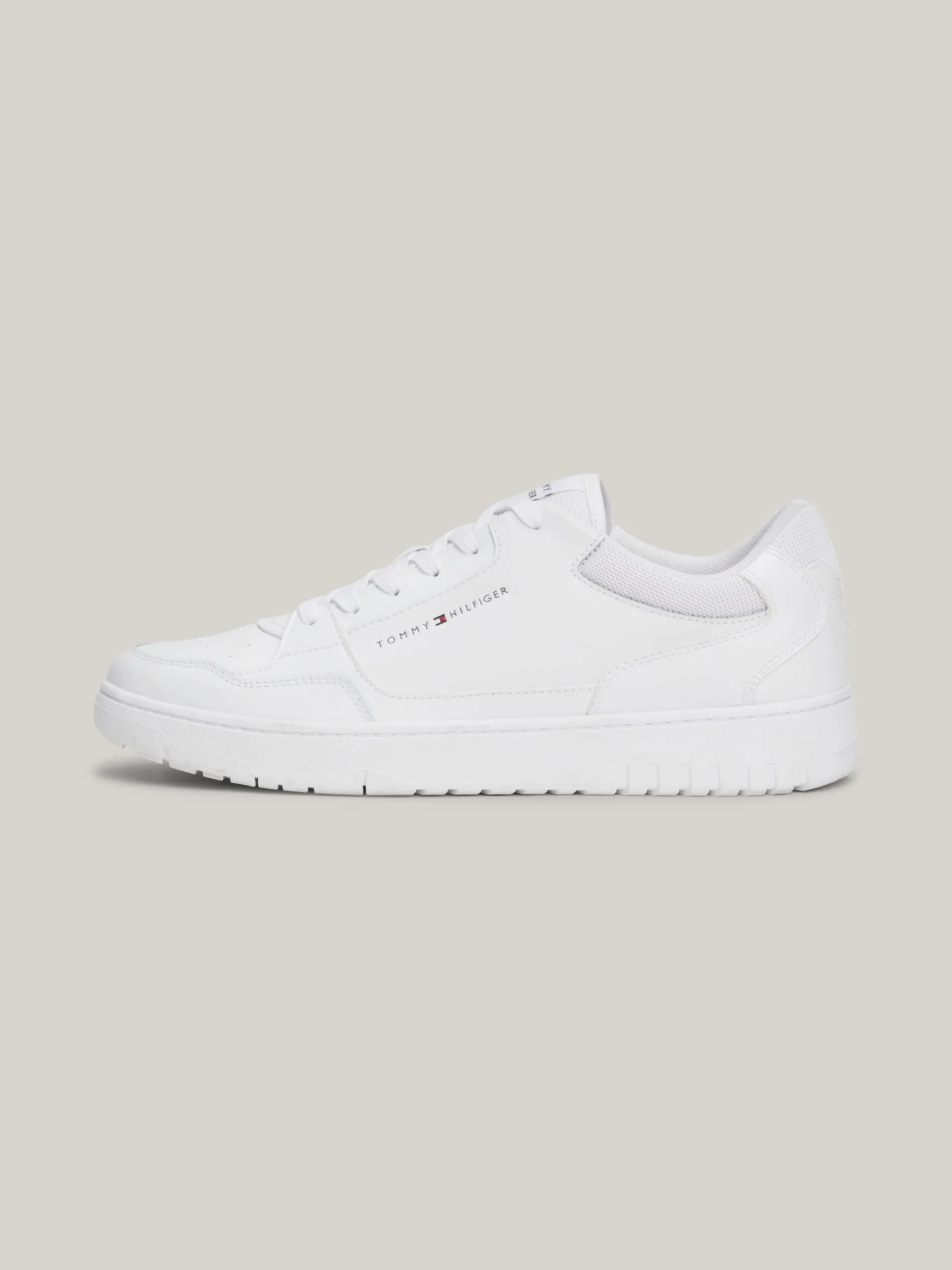White Trainers|Sneakersy*Tommy Hilfiger Skórzane Buty Sportowe Z Logo Essential WHITE