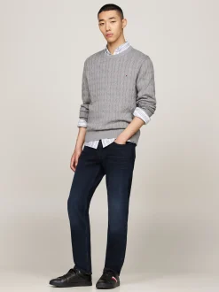 Sneakersy*Tommy Hilfiger Skórzane Buty Sportowe Z Sygnowaną Taśmą BLACK