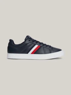 Sneakersy*Tommy Hilfiger Skórzane Buty Sportowe Z Sygnowaną Taśmą DESERT SKY