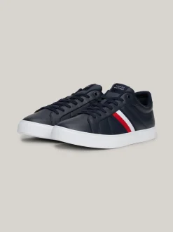 Sneakersy*Tommy Hilfiger Skórzane Buty Sportowe Z Sygnowaną Taśmą DESERT SKY