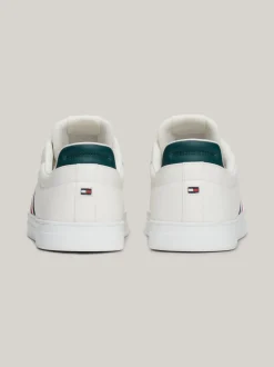 White Trainers|Sneakersy*Tommy Hilfiger Skórzane Buty Sportowe Z Sygnowaną Taśmą ANCIENT WHITE