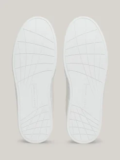 White Trainers|Sneakersy*Tommy Hilfiger Skórzane Buty Sportowe Z Sygnowaną Taśmą ANCIENT WHITE