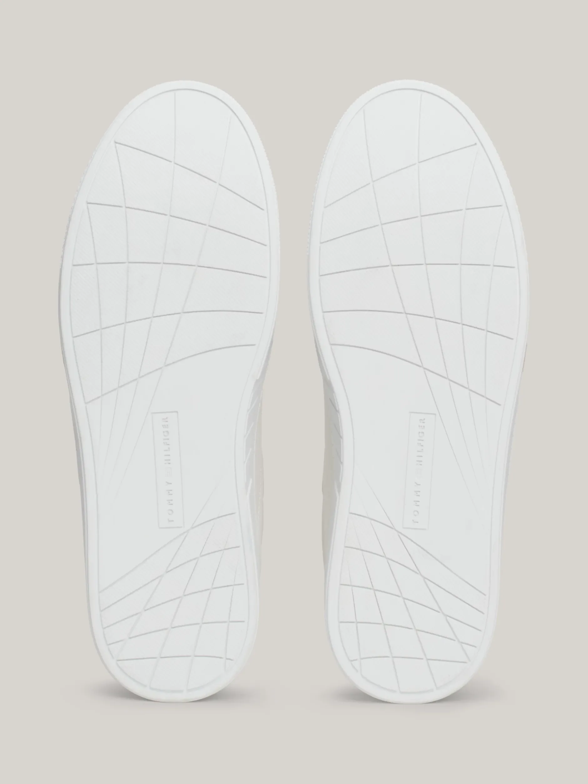 White Trainers|Sneakersy*Tommy Hilfiger Skórzane Buty Sportowe Z Sygnowaną Taśmą ANCIENT WHITE