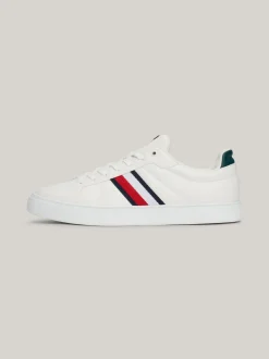 White Trainers|Sneakersy*Tommy Hilfiger Skórzane Buty Sportowe Z Sygnowaną Taśmą ANCIENT WHITE