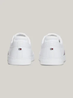 White Trainers|Sneakersy*Tommy Hilfiger Skórzane Buty Sportowe Z Sygnowaną Taśmą WHITE