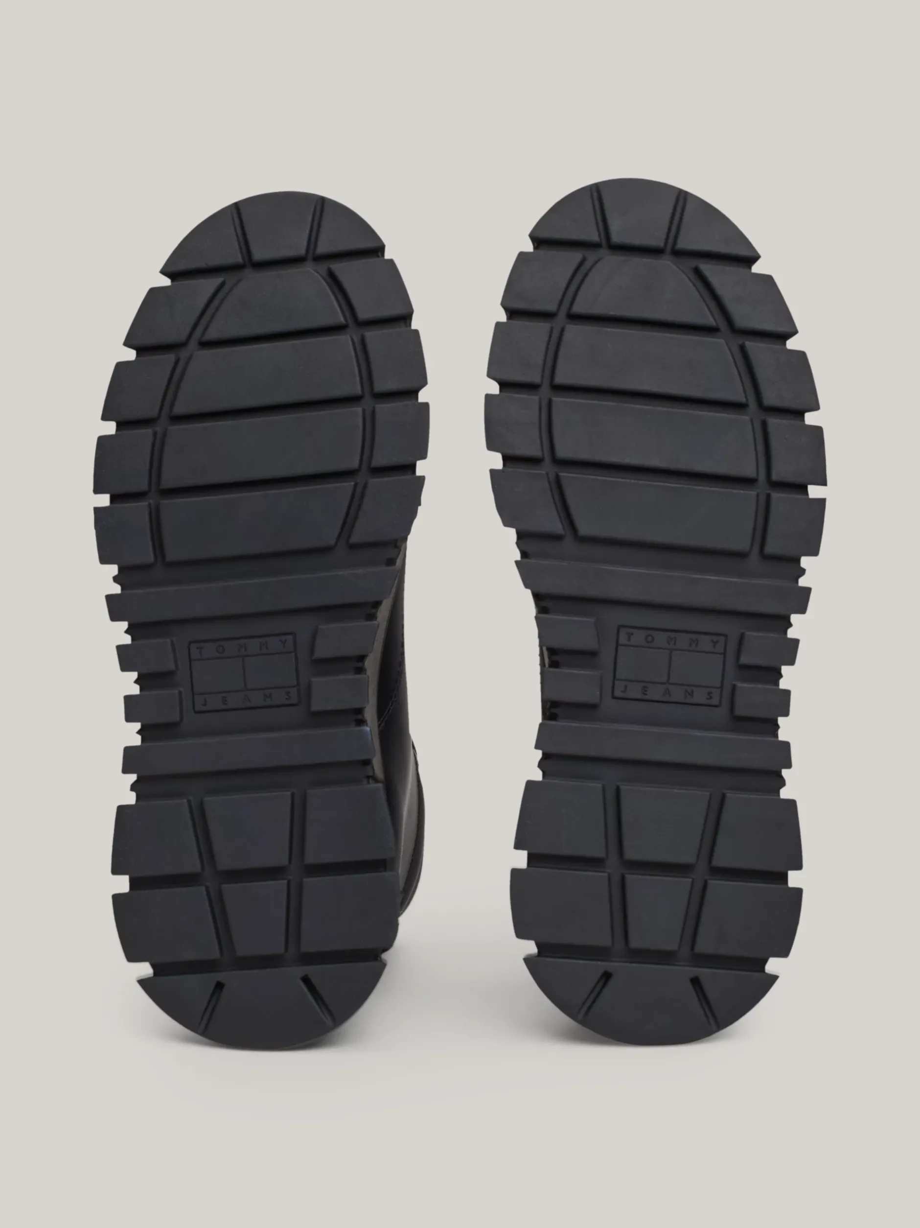 Sneakersy*Tommy Hilfiger Skórzane Buty Sportowe Za Kostkę BLACK