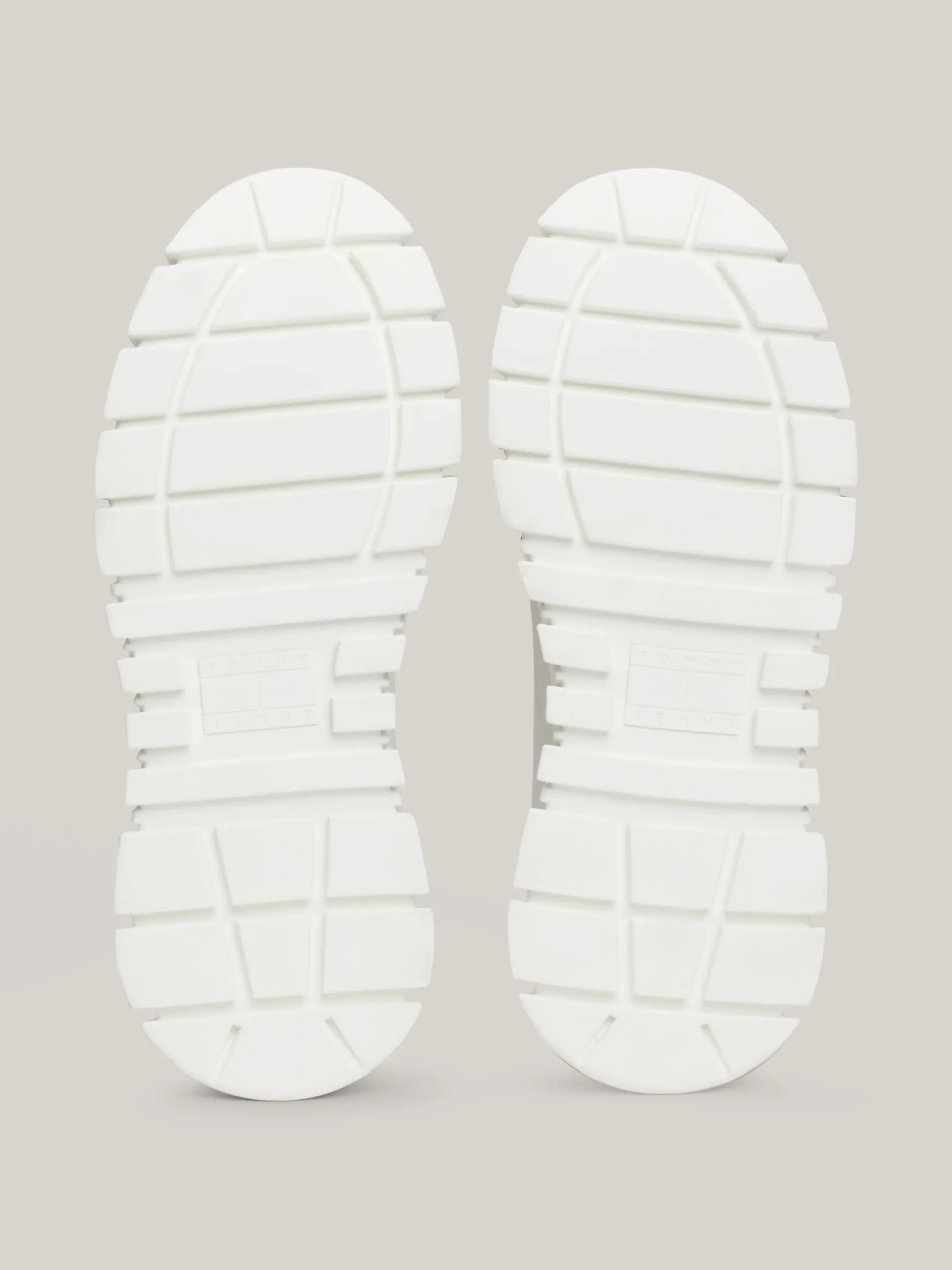 Sneakersy*Tommy Hilfiger Skórzane Buty Sportowe Za Kostkę ECRU