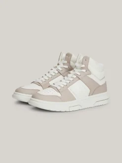 Sneakersy*Tommy Hilfiger Skórzane Buty Sportowe Za Kostkę Brooklyn DRIFTY DUNES