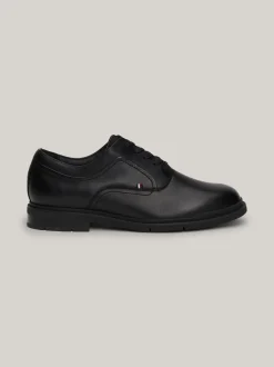 Buty Wizytowe*Tommy Hilfiger Skórzane Derby Na Elastycznej Podeszwie BLACK