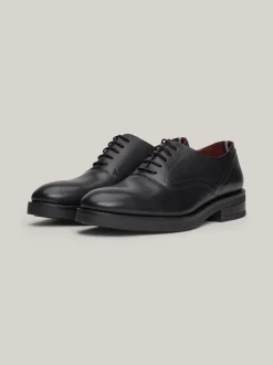 Buty Wizytowe*Tommy Hilfiger Skórzane Derby TH Monogram BLACK