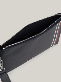 Portfele & Breloczki Do Kluczy*Tommy Hilfiger Skórzane Etui Na Dokumenty Corporate SPACE BLUE