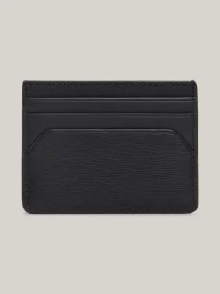 Portfele & Breloczki Do Kluczy*Tommy Hilfiger Skórzane Etui Na Karty Business Premium BLACK