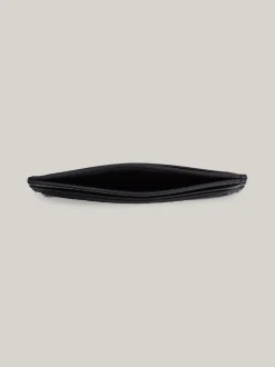 Portfele & Breloczki Do Kluczy*Tommy Hilfiger Skórzane Etui Na Karty Business W Monogram TH BLACK