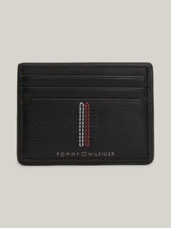 Portfele & Breloczki Do Kluczy*Tommy Hilfiger Skórzane Etui Na Karty Casual BLACK